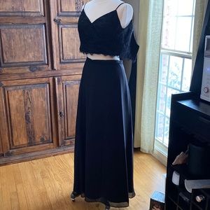 Hayley Paige two piece bridesmaid dress size 4